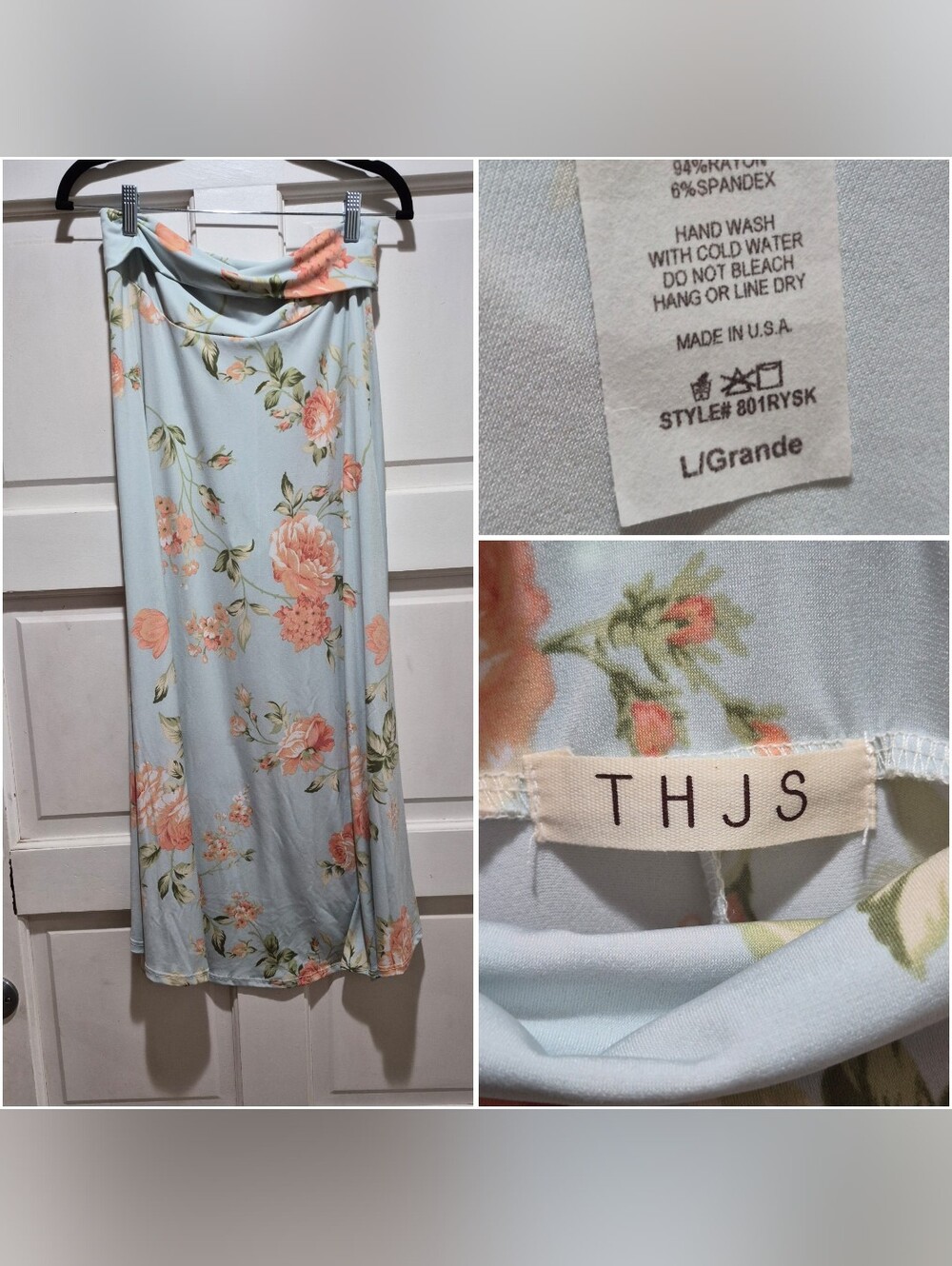 THJS Maxi Skirt Large New